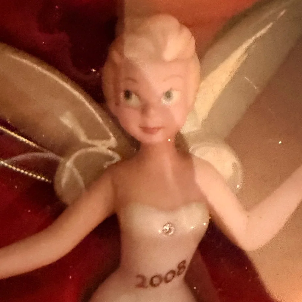 Lenox Disney 2008 Twinkle Tinker Bell Annual Ornament PorcelainCrystal Christmas